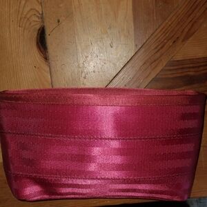 Harveys maroon large make up case in excellent condition